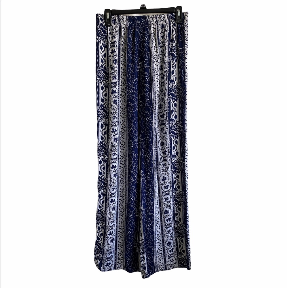 Devi Designs Paisley Printed Wide Leg Pants